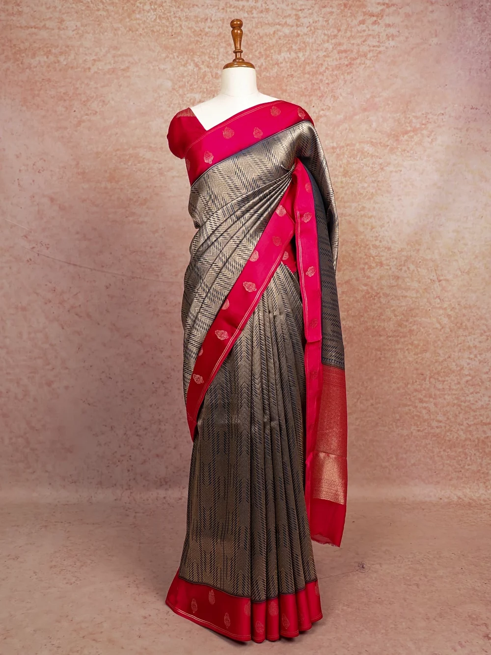 Blue Semi Tissue Saree