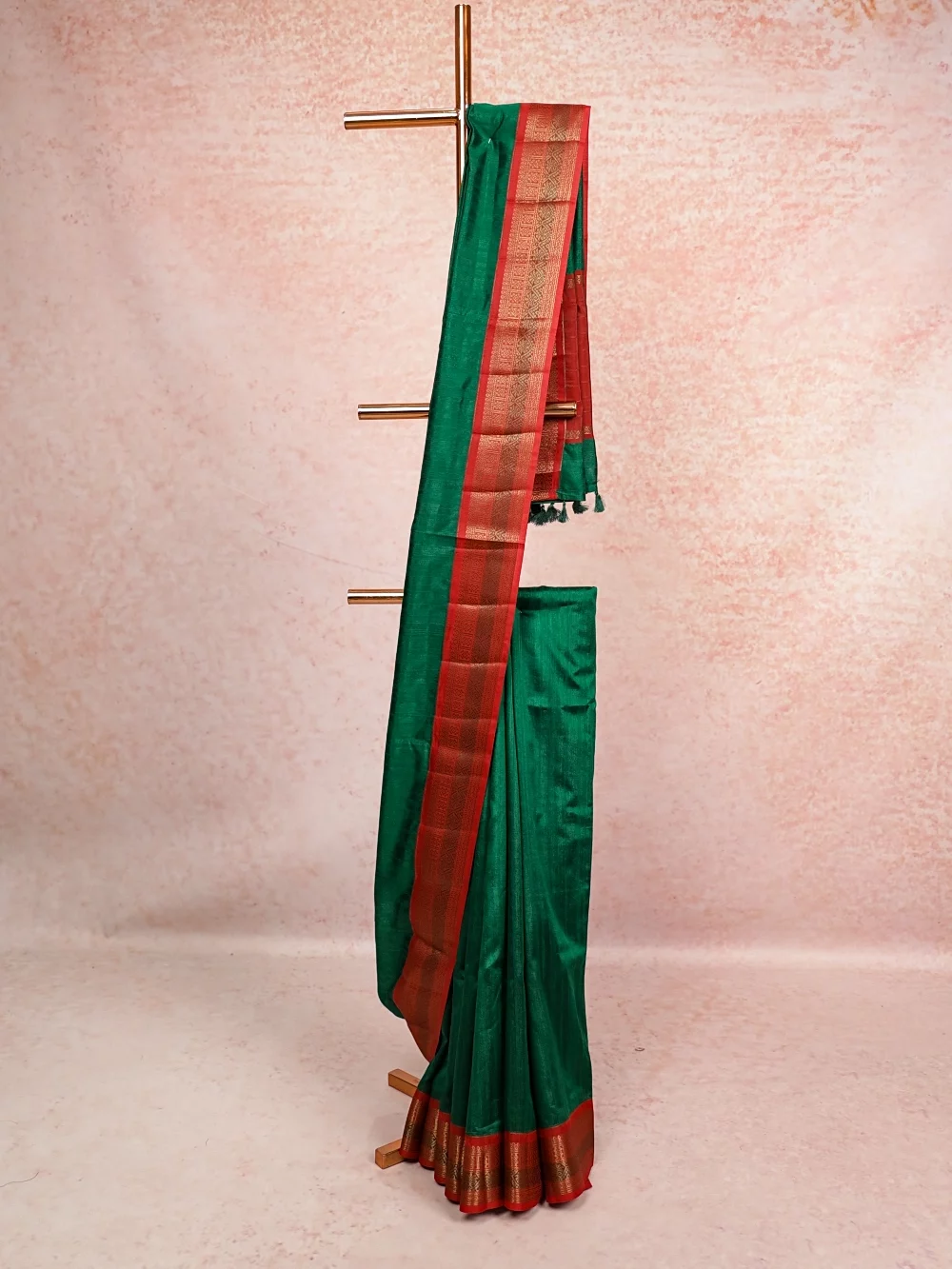 Green Semi Jute Saree