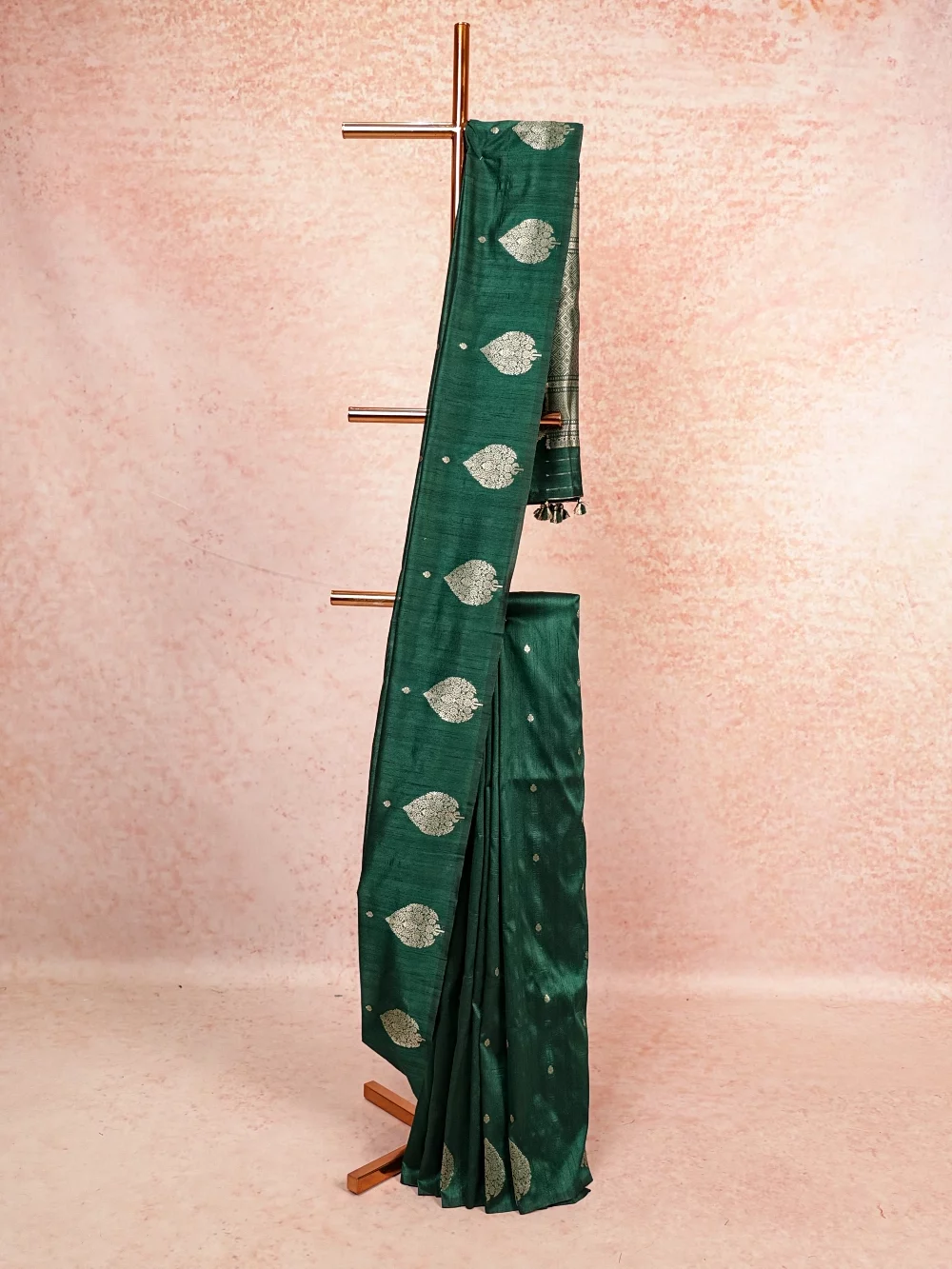 Green Semi Jute Saree (Copy)