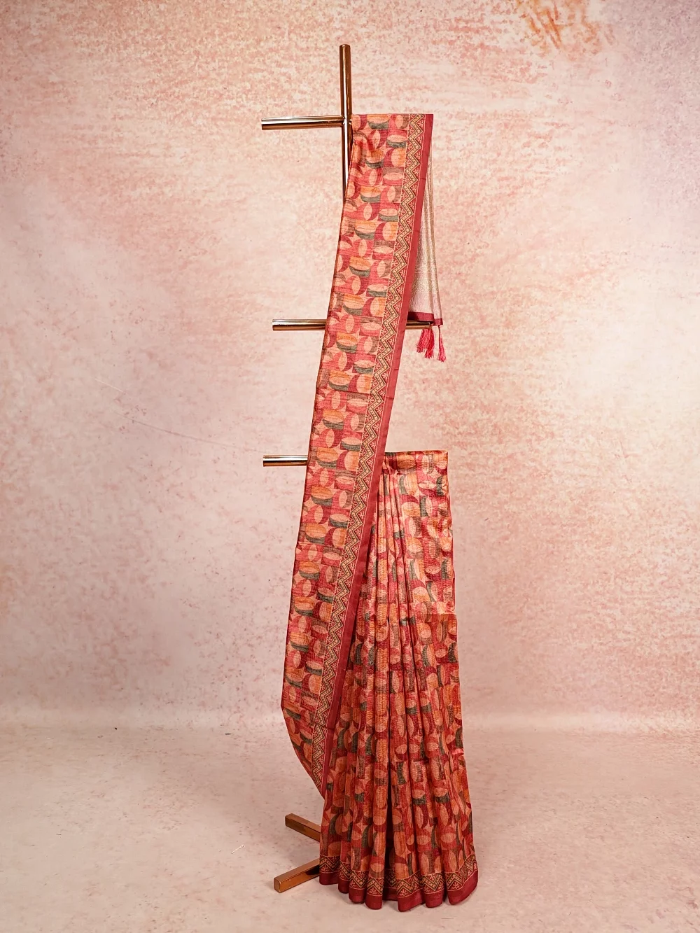 Multi Colours Semi Tussar Saree