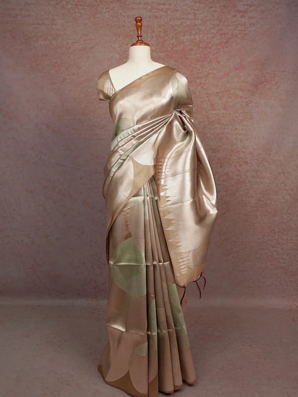 Silver Semi Tissue Saree