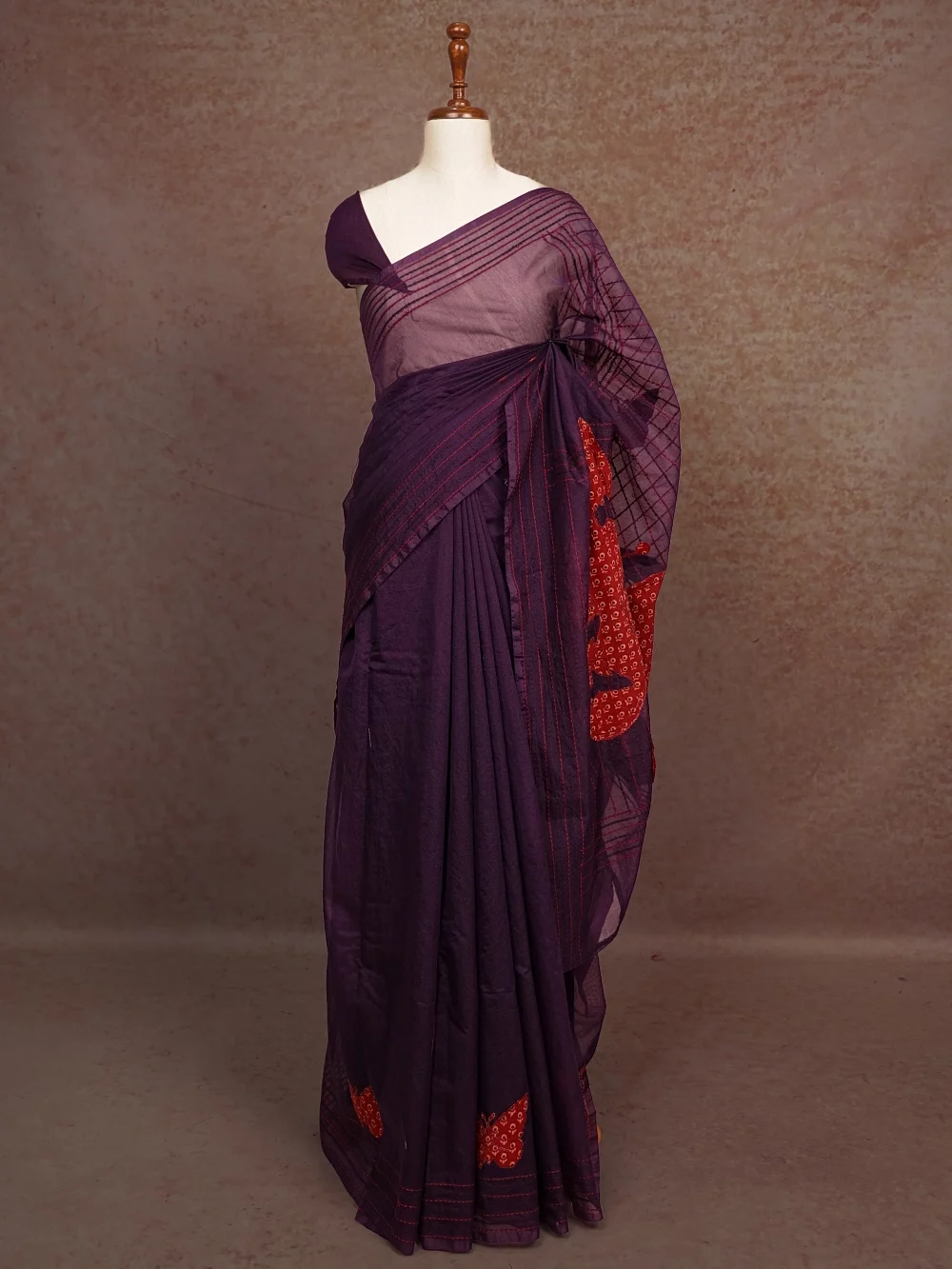 Dark Violet Kota Saree