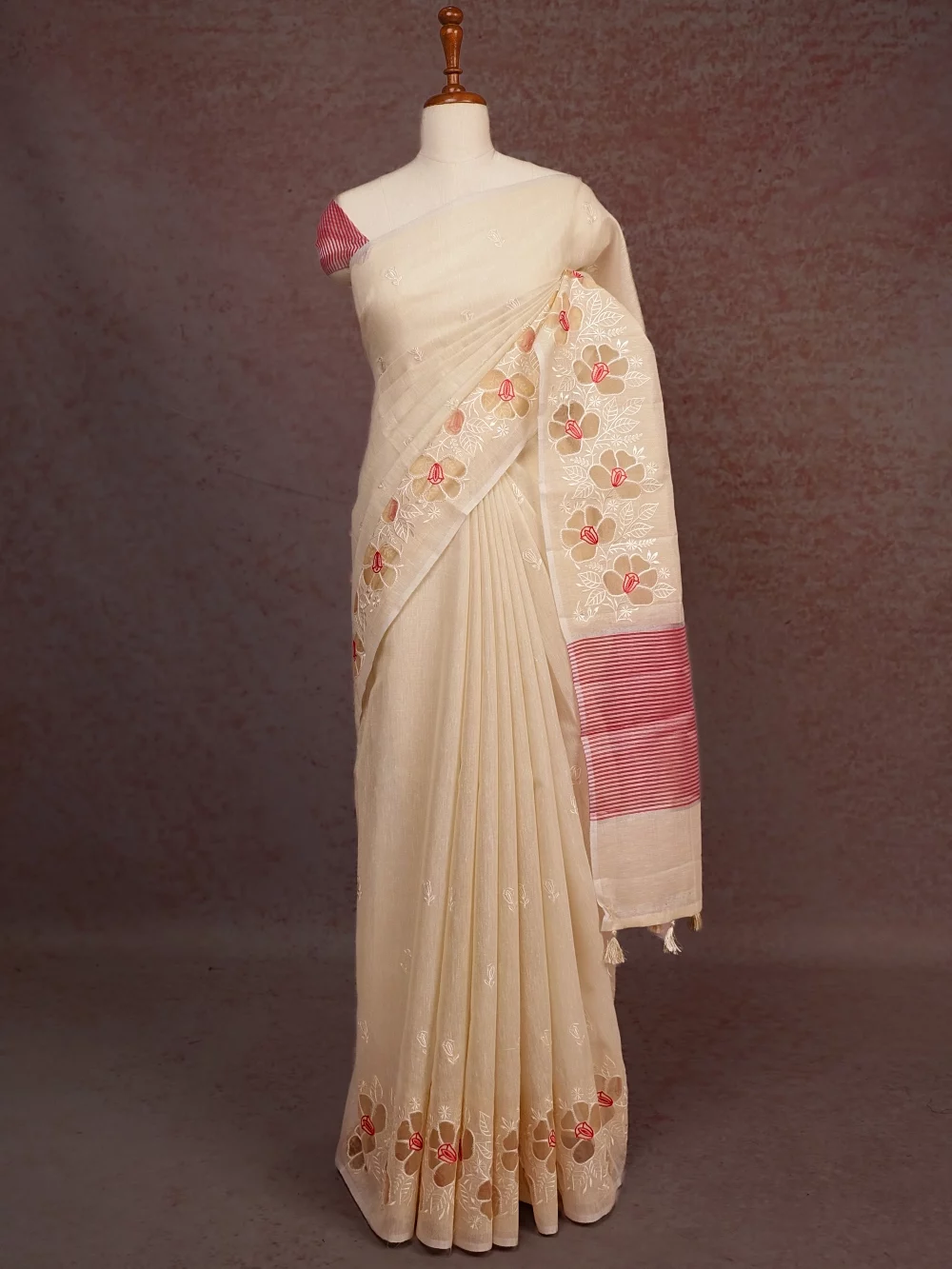 Silver Tissue Saree