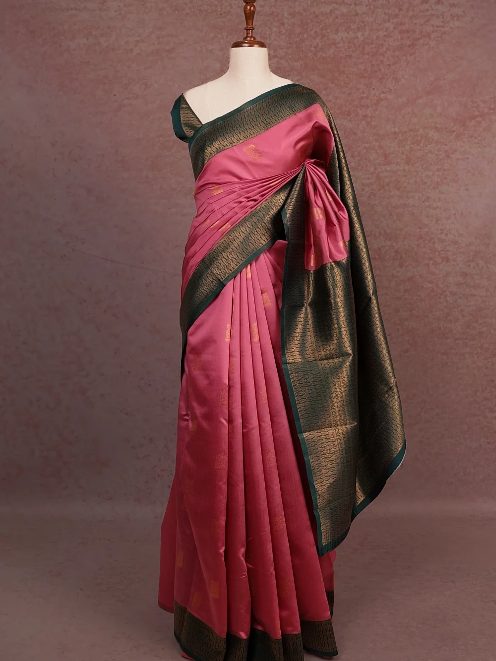 Onion Colour  Semi Silk Saree