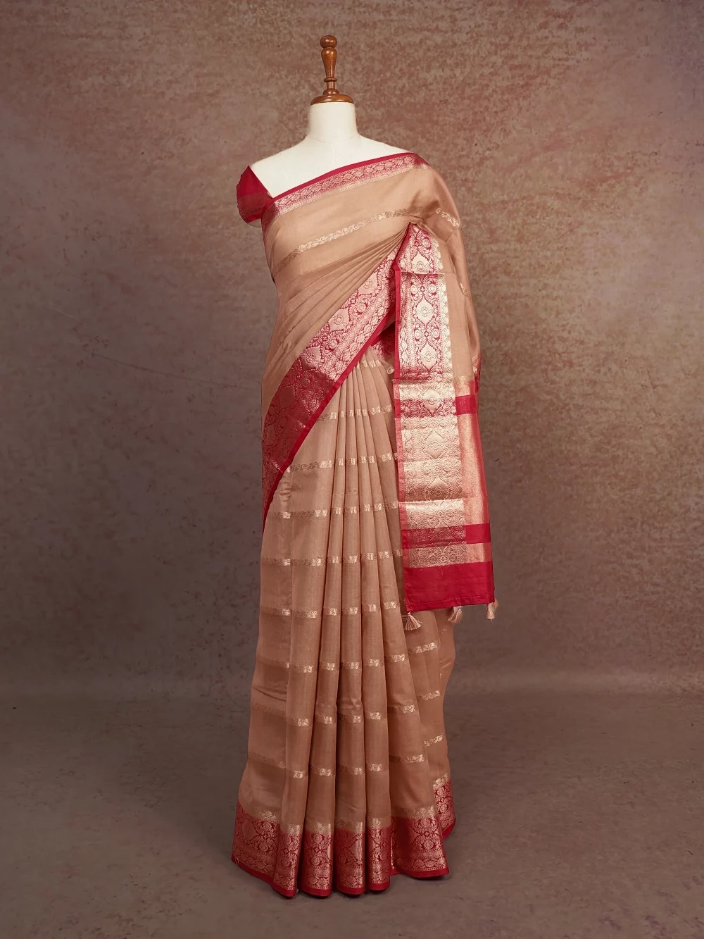 Light Chocolate Art Silk Saree
