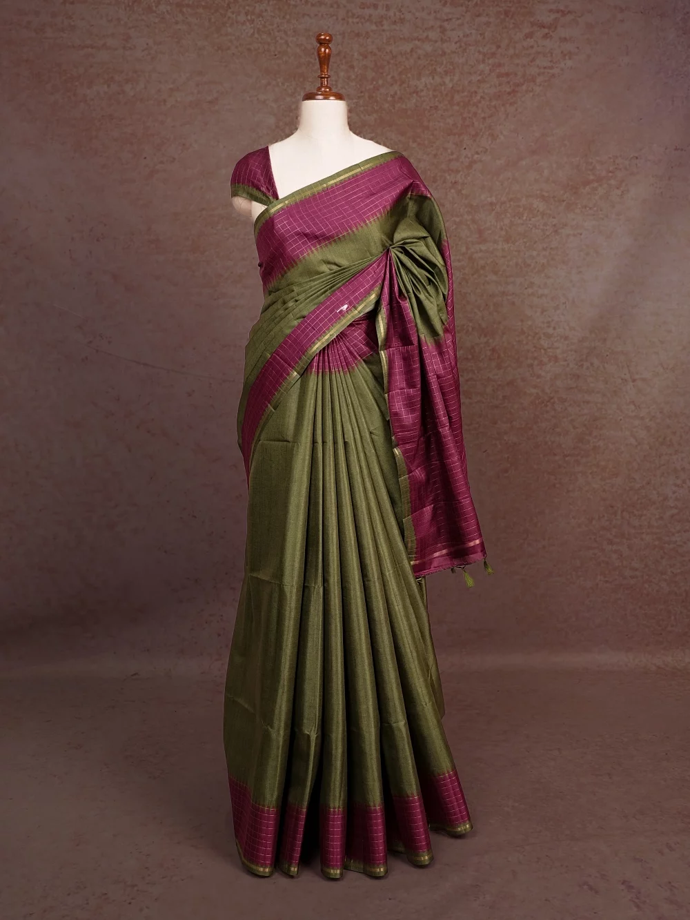 Green Semi Silk Saree