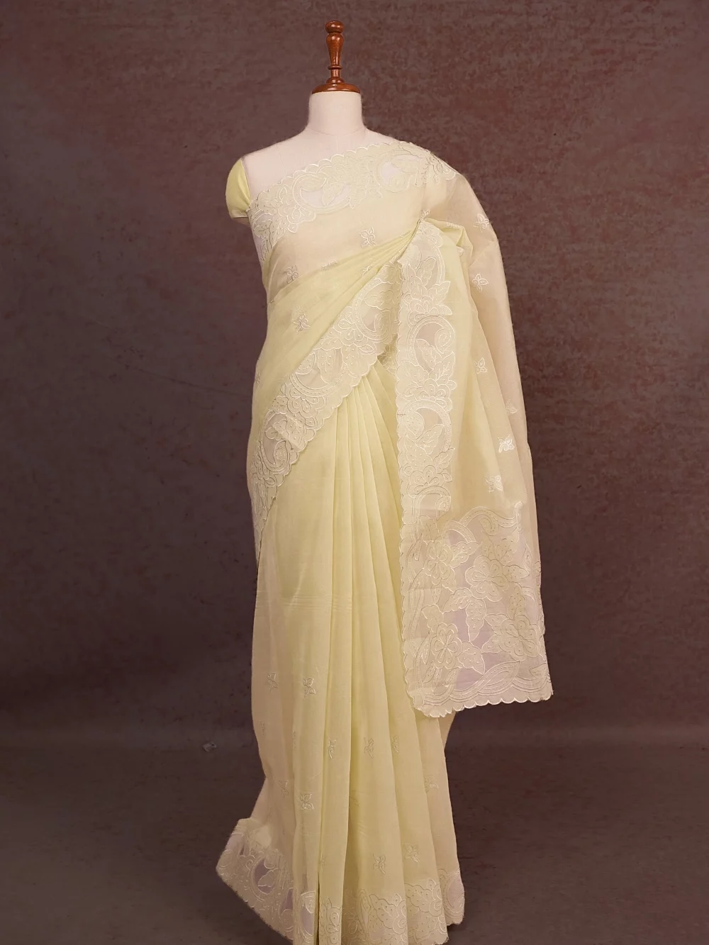 Light Pista Green Net Kota Saree