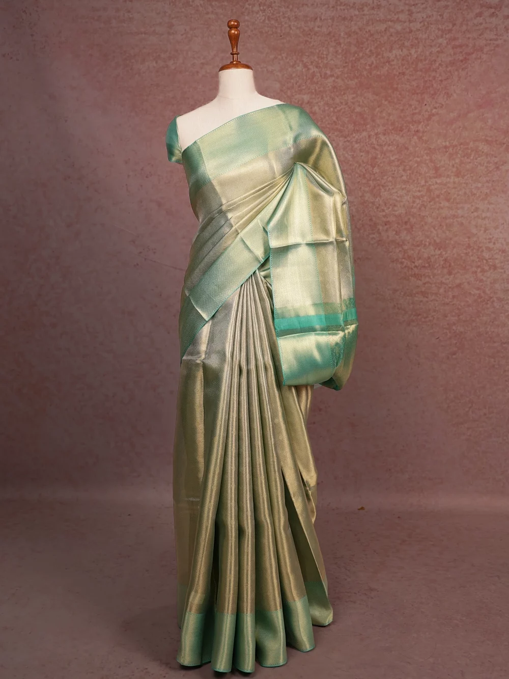 Green Tissue Saree