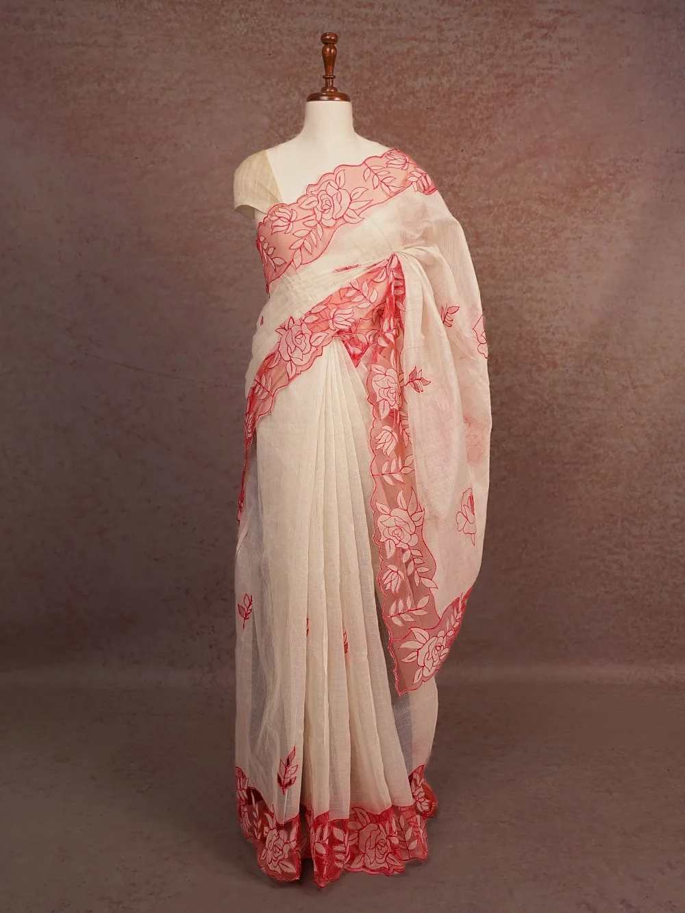 Cream Kota Saree
