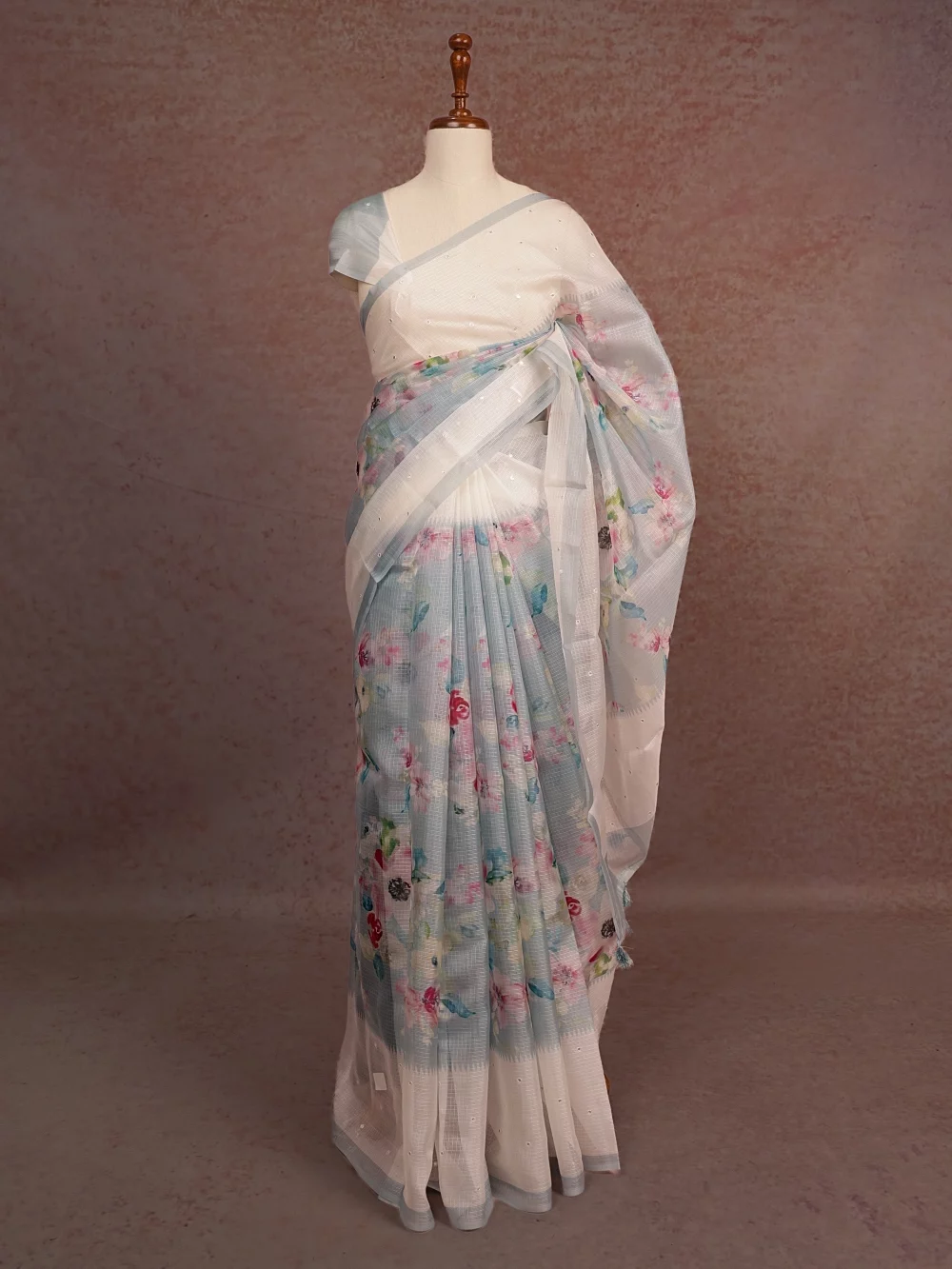 Sea Blue Kota Saree
