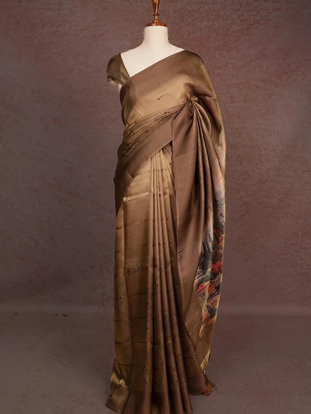 Gold Soft Tissue Saree