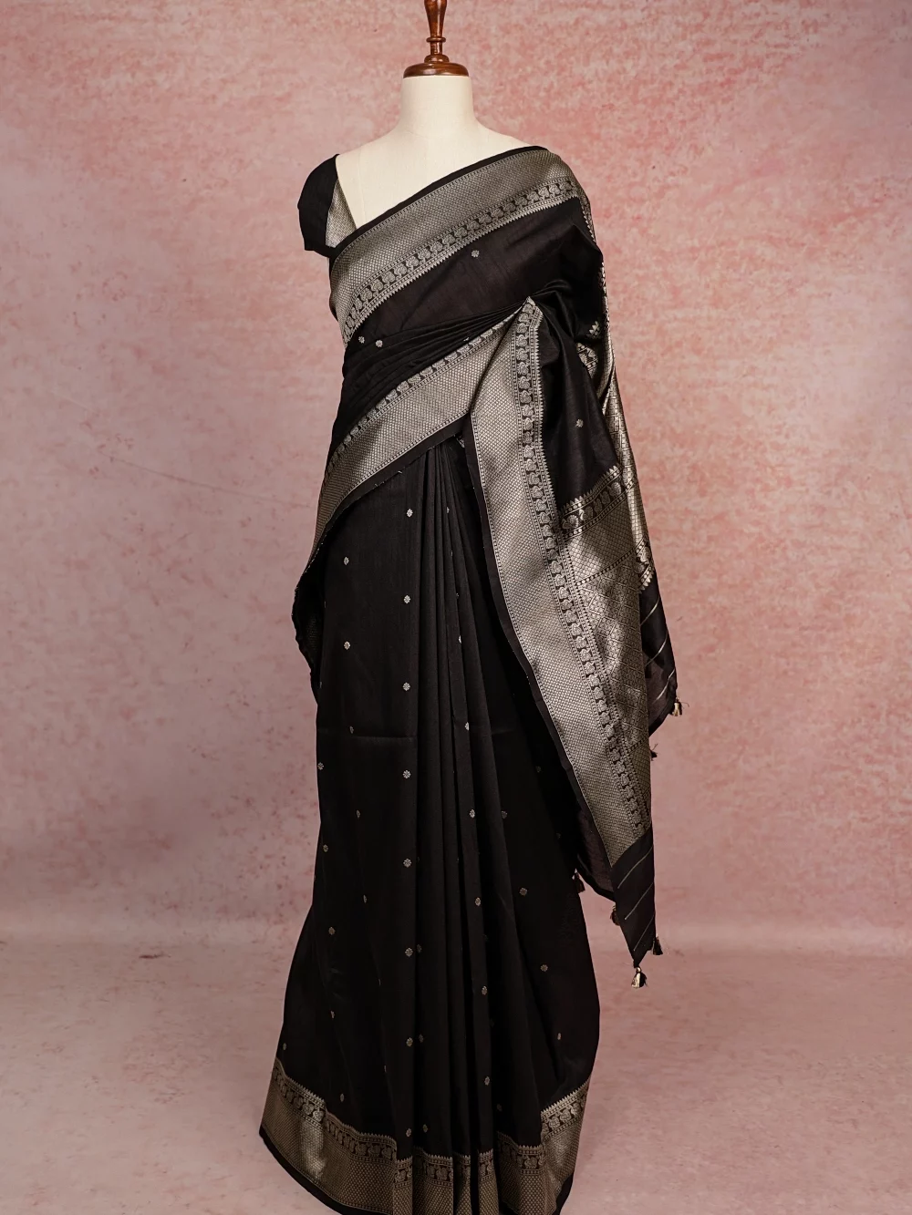 Black Jute Banarasi Saree
