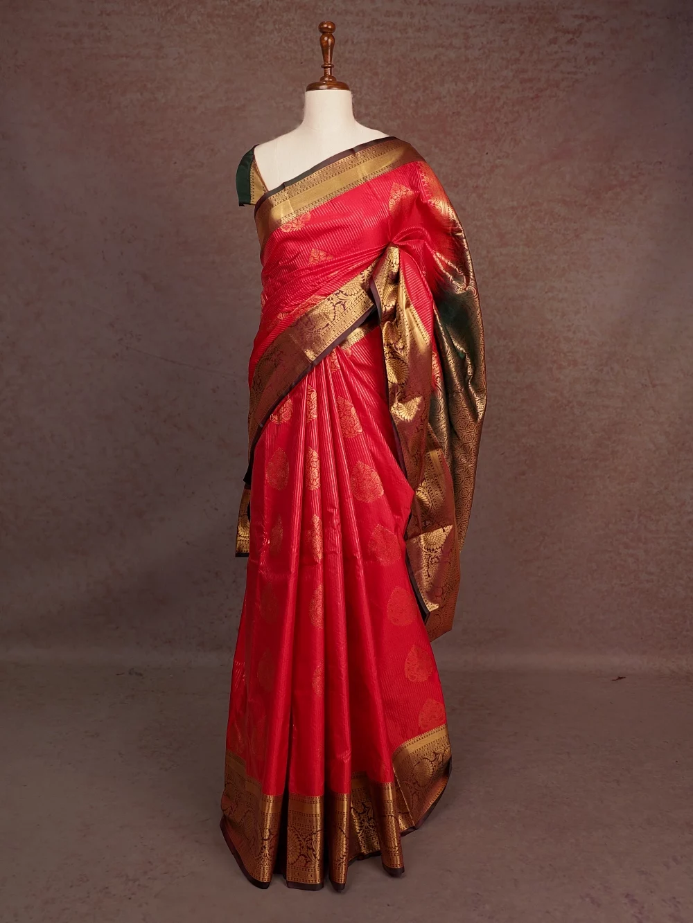 Red Semi Silk Saree