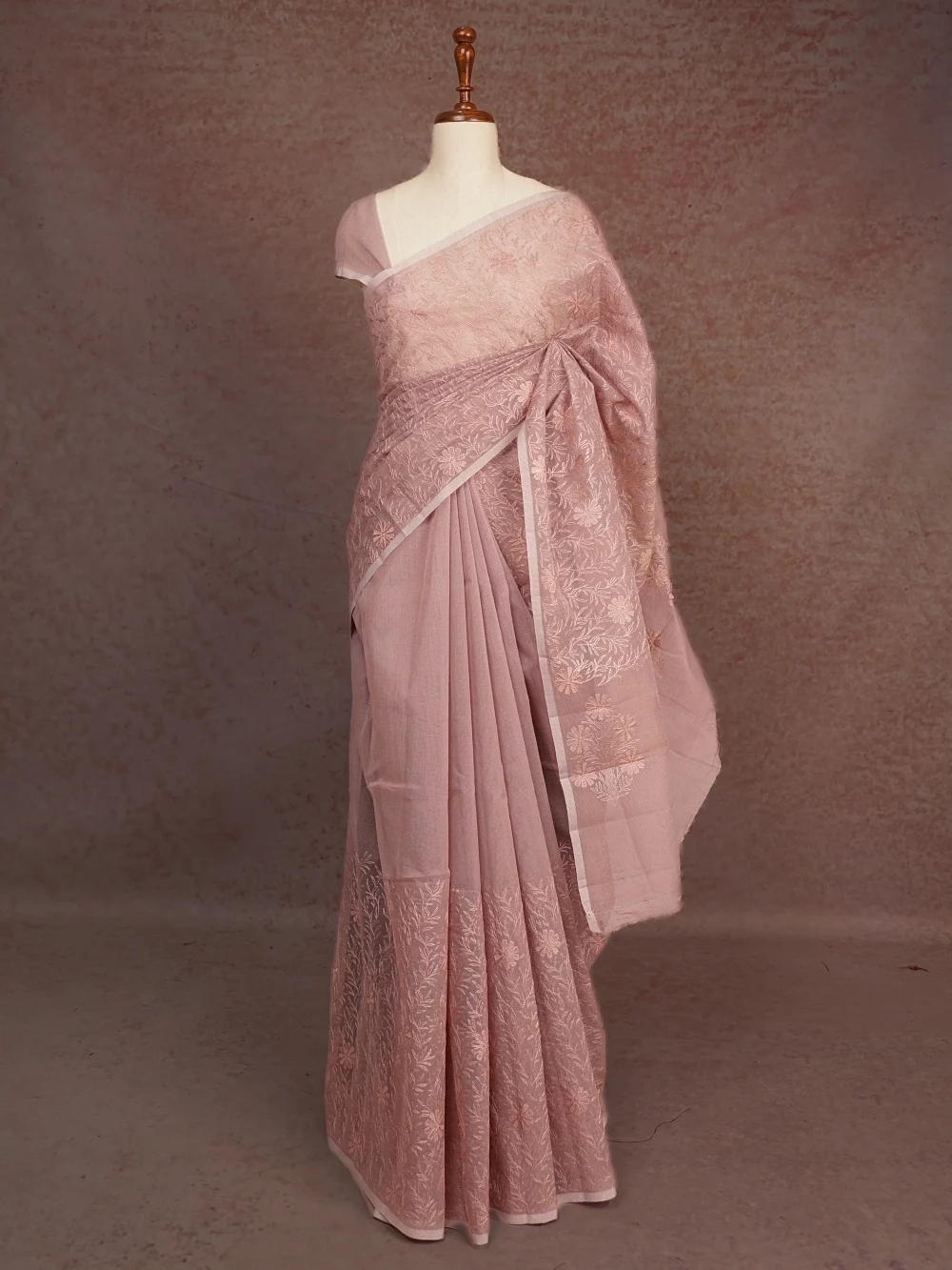 Pastel Pink Kota Saree