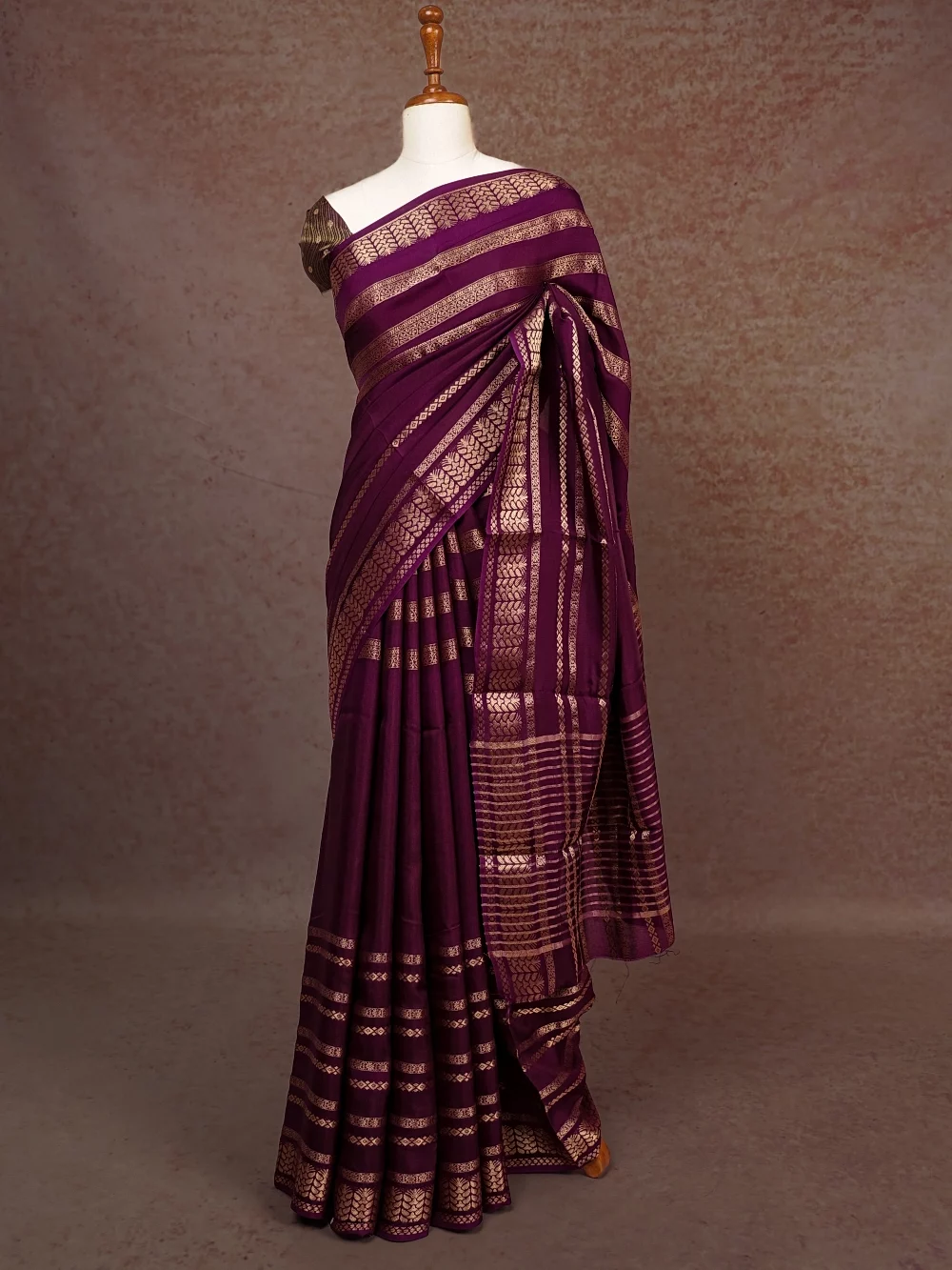 Purple Binny Silk Saree