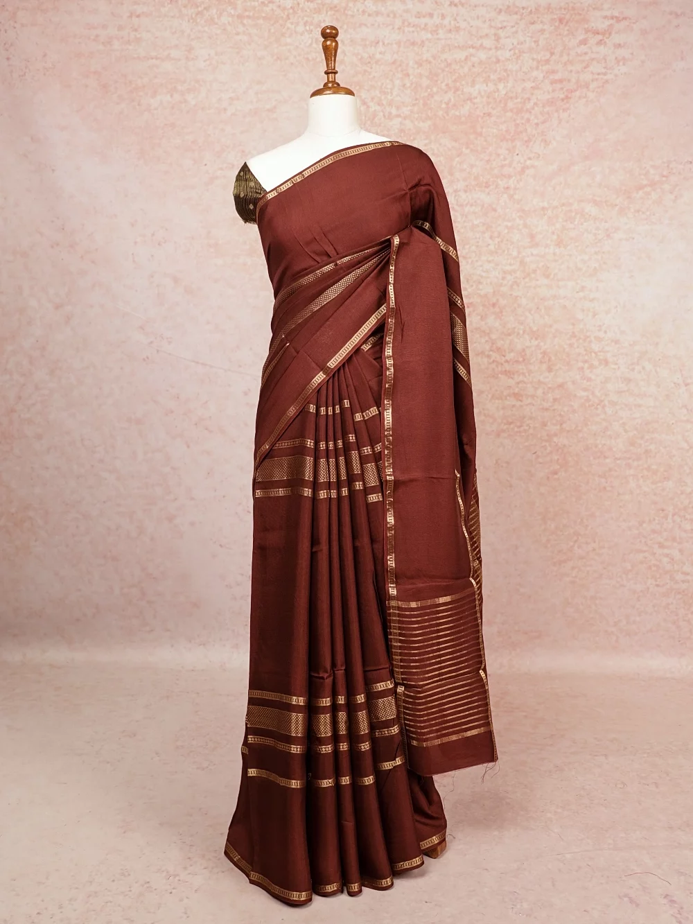 Brown Binny Silk Saree