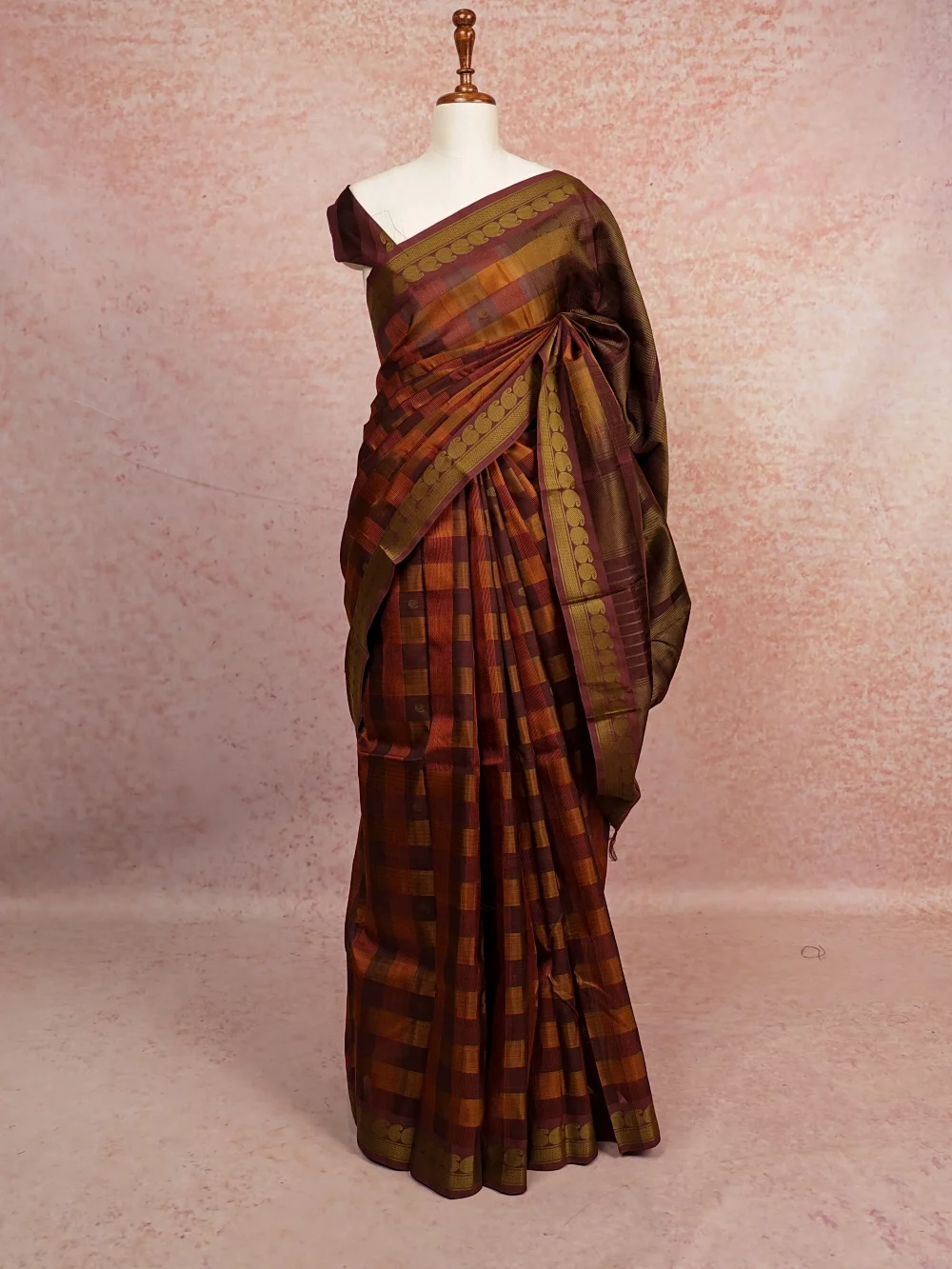 Multi Color  Kanchi Soft Silk Saree
