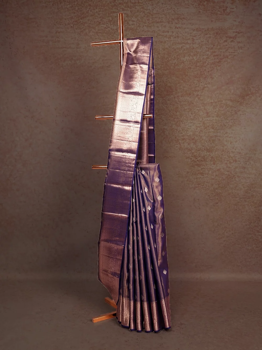 Navy Blue Kancheepuram Silk Saree