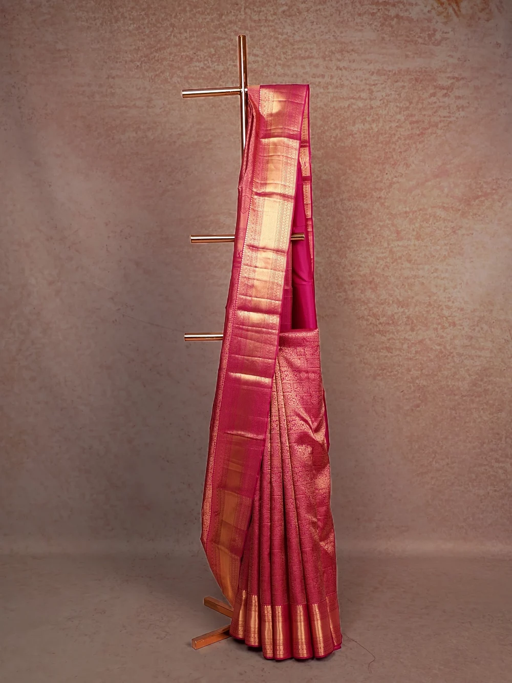 Wine Kancheepuram Silk Saree