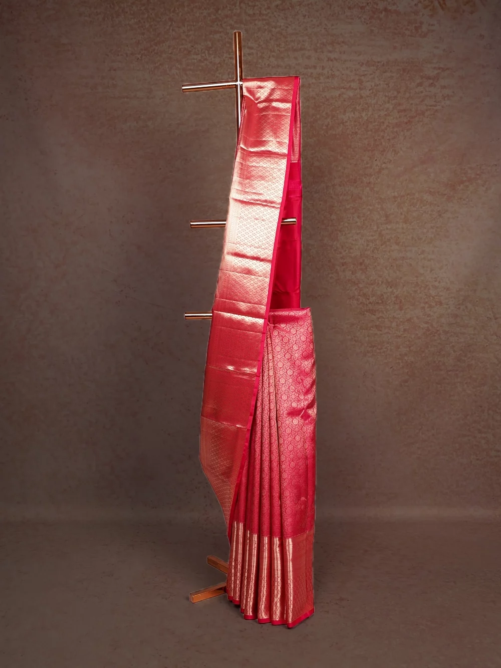 Pink Kancheepuram Silk Saree