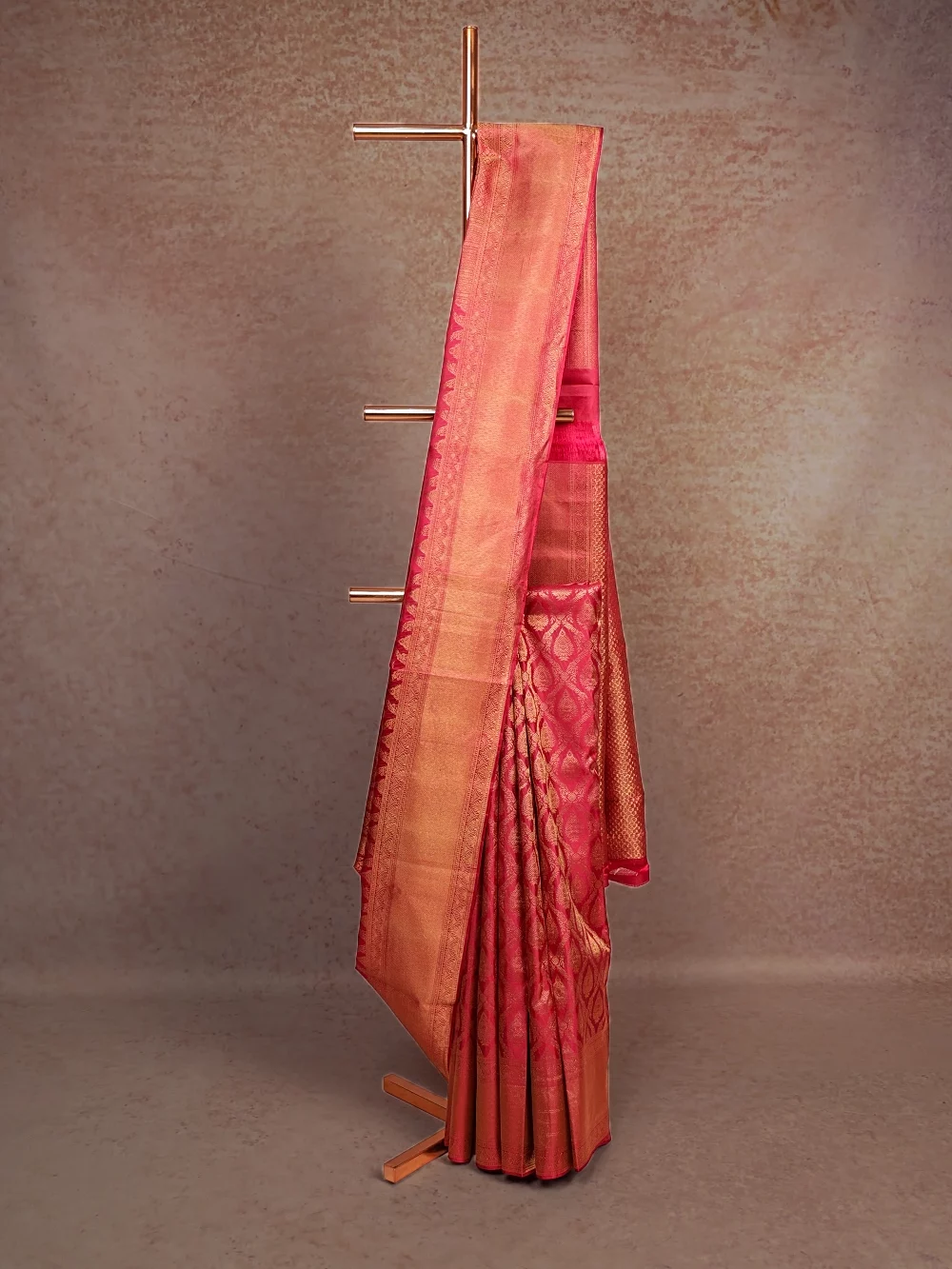 Wine Kancheepuram Silk Saree
