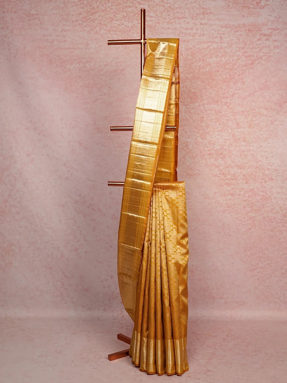 Yellow Kancheepuram Silk Saree