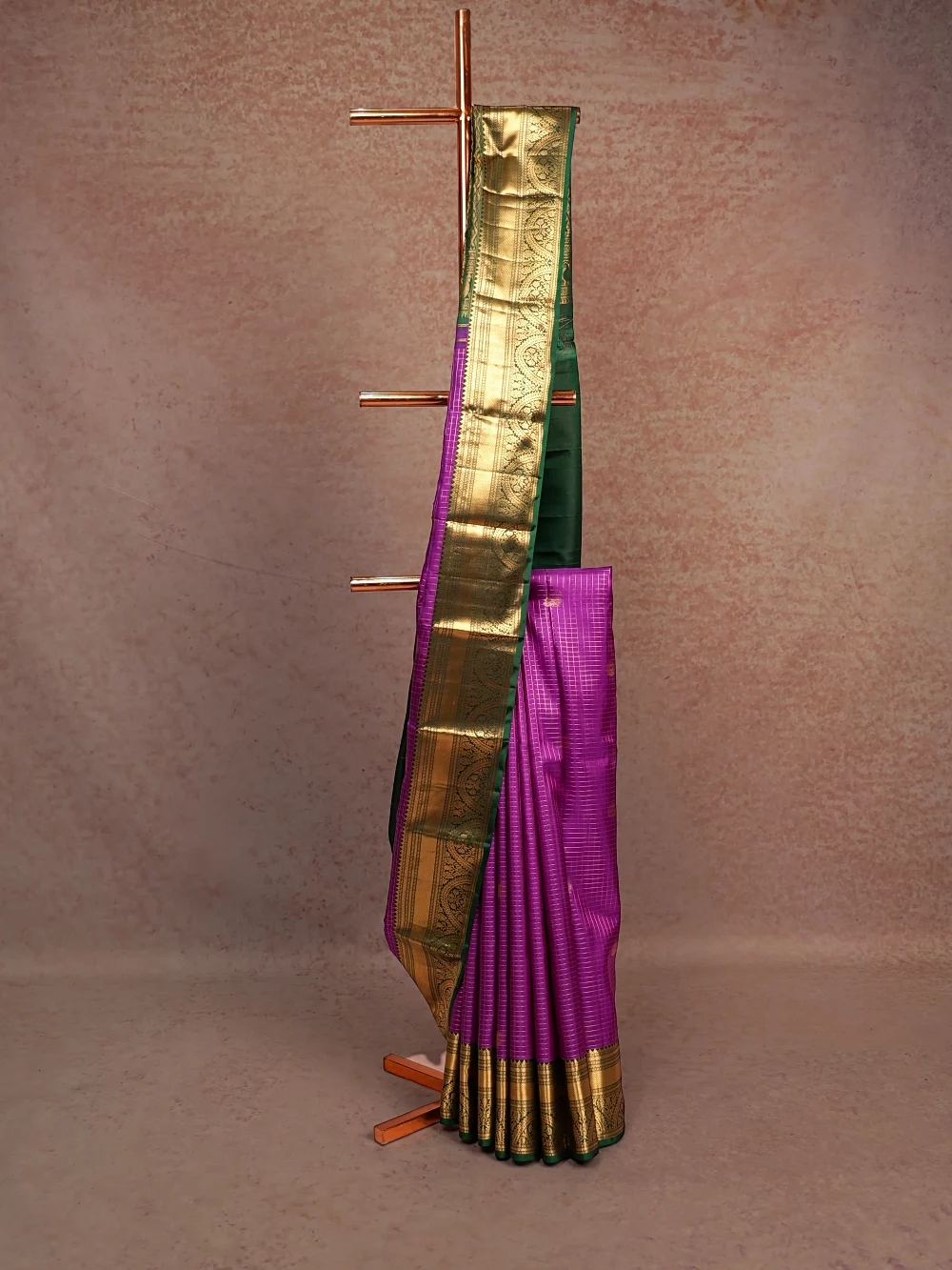 Violet Kancheepuram Silk Saree