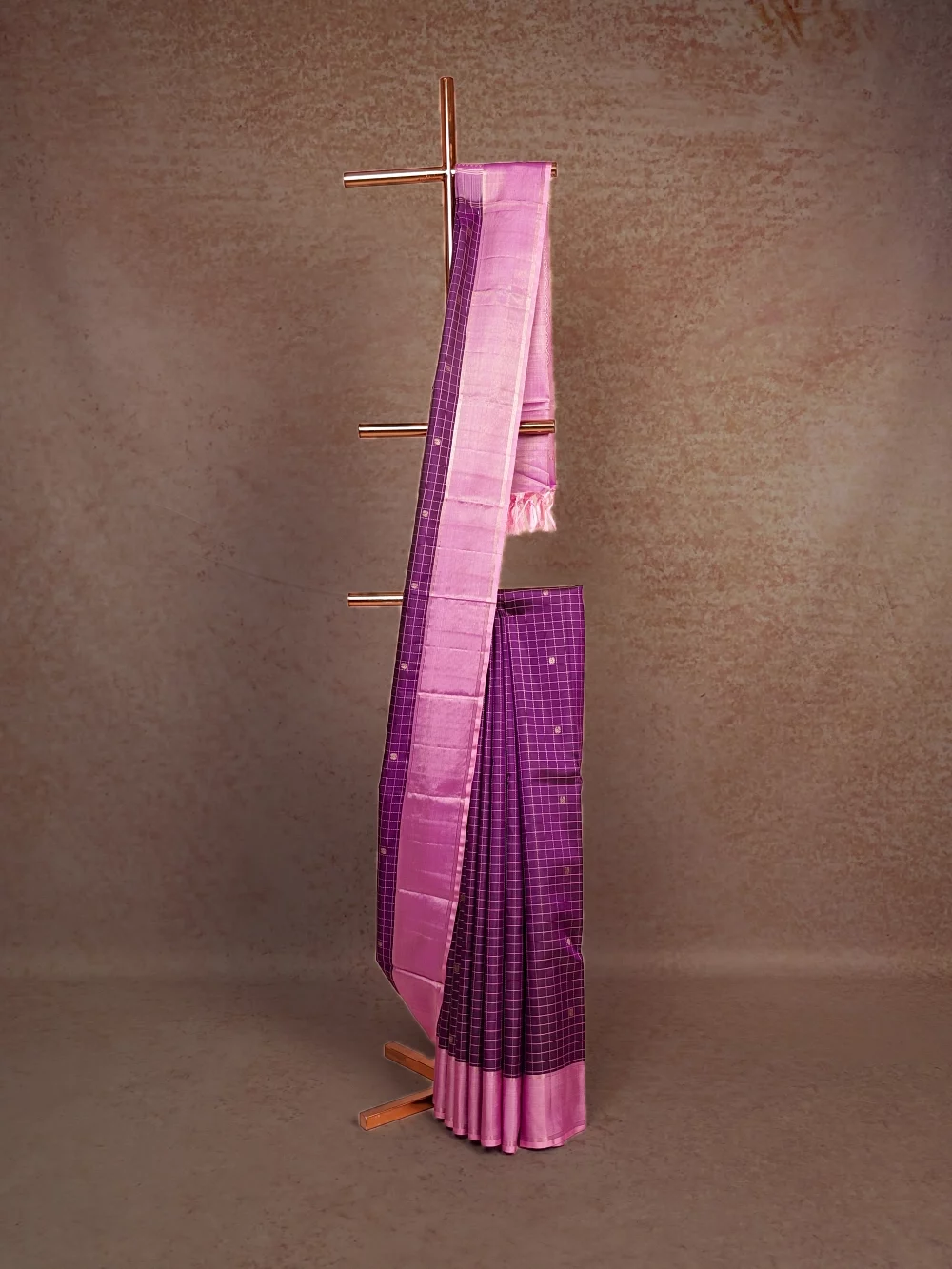 Violet Kancheepuram Silk Saree