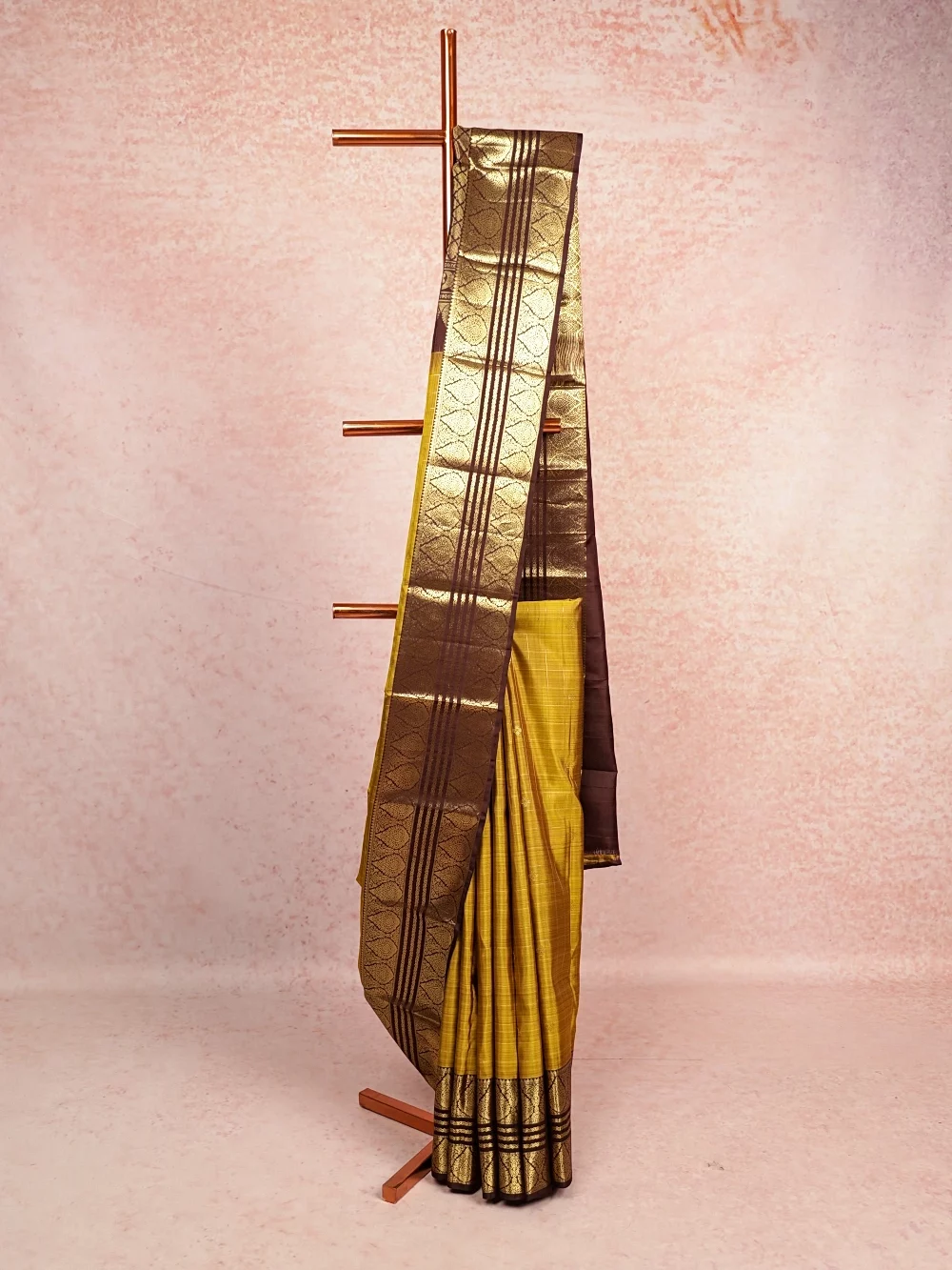 Mehandi Green Kancheepuram Silk Saree