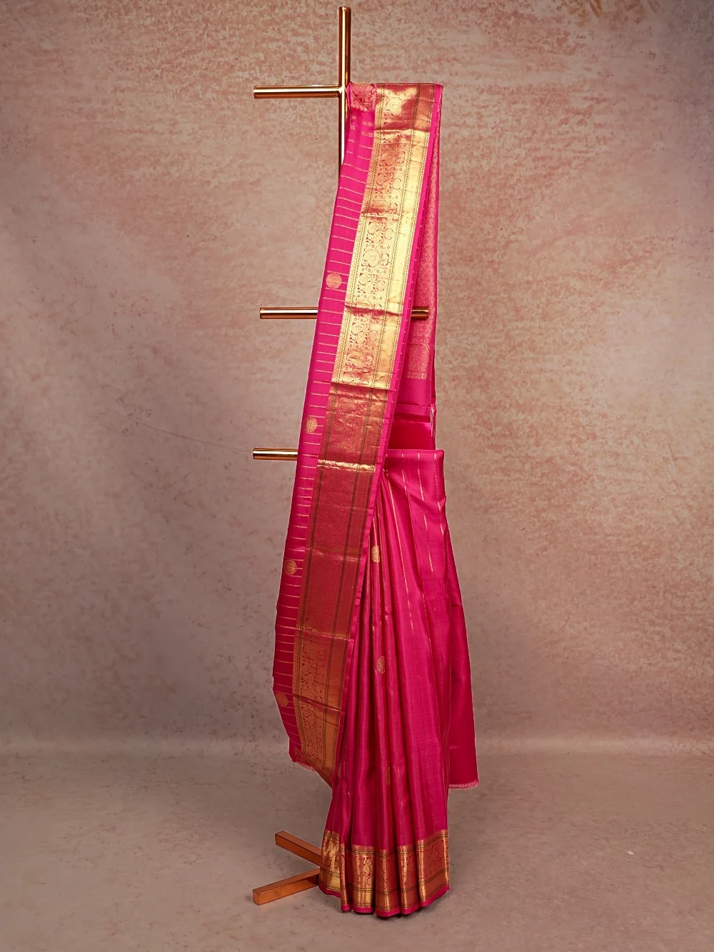 Rani Pink Kancheepuram Silk Saree