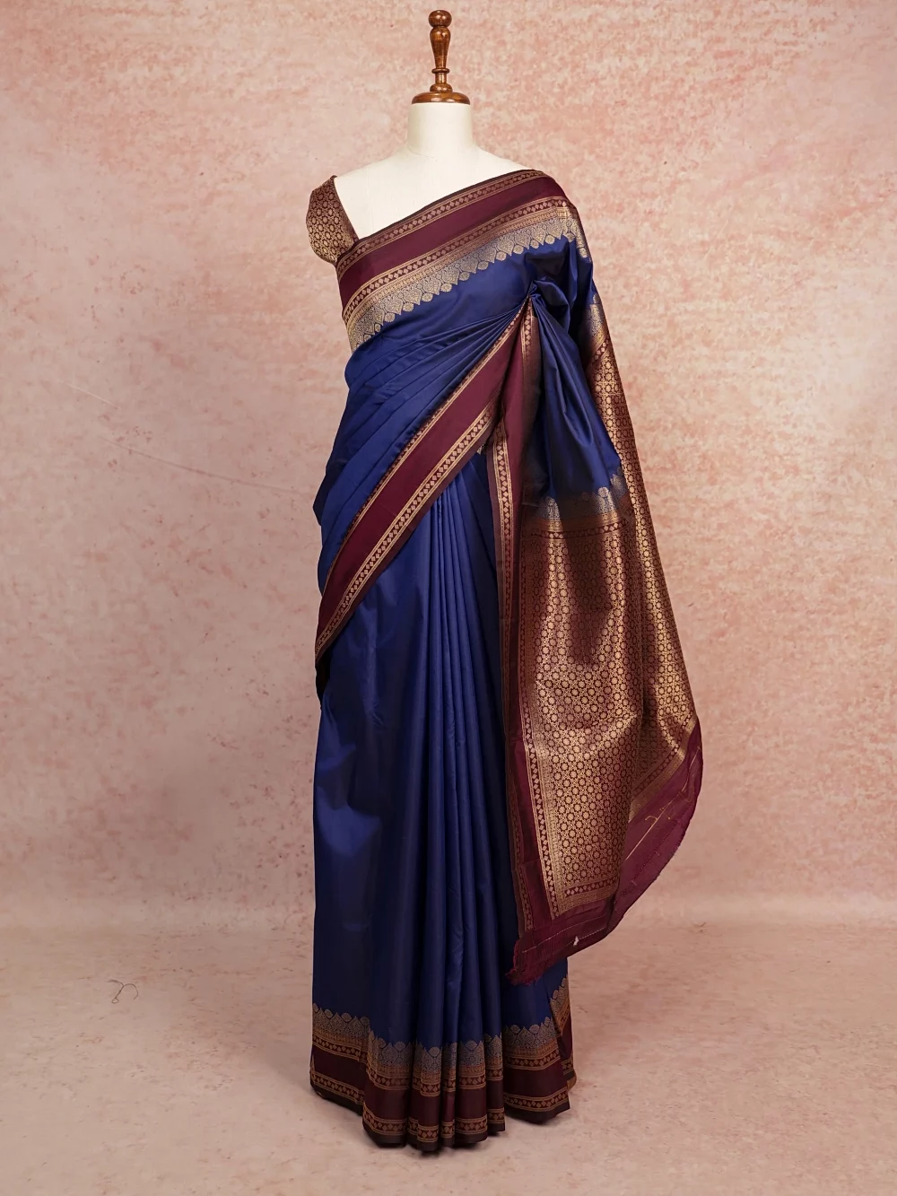 Blue Semi Silk Saree