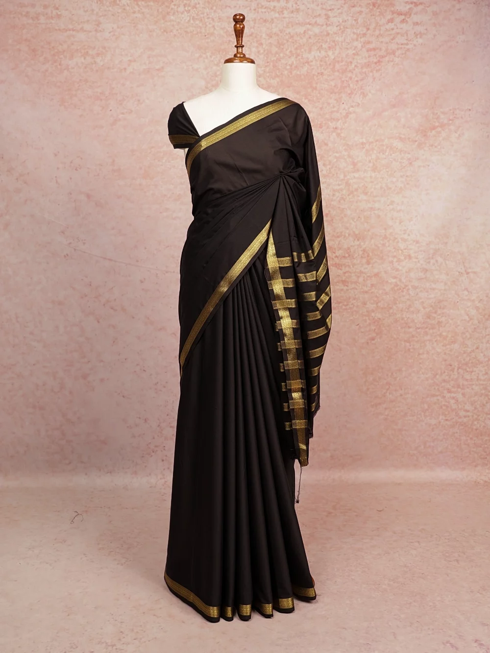 Black Chiffon Saree