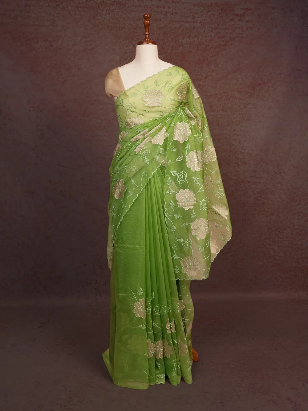 Light Green Organza Saree