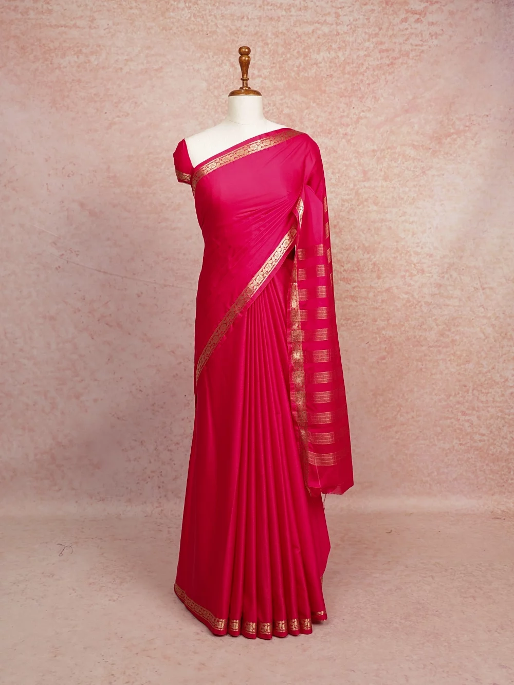 Magenta Chiffon Saree