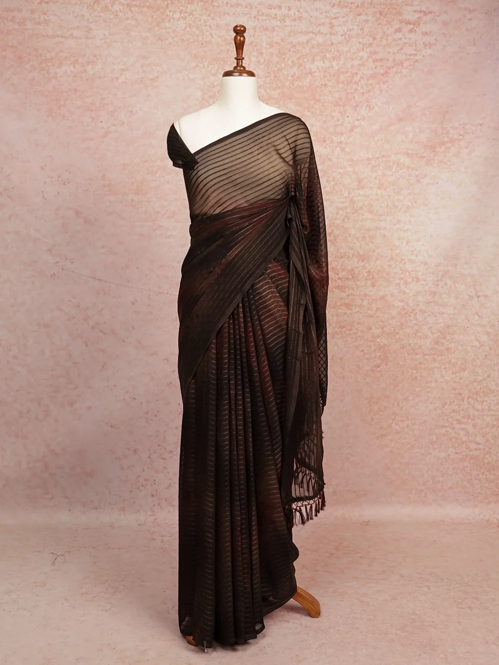 Multi Colours Chiffon Saree