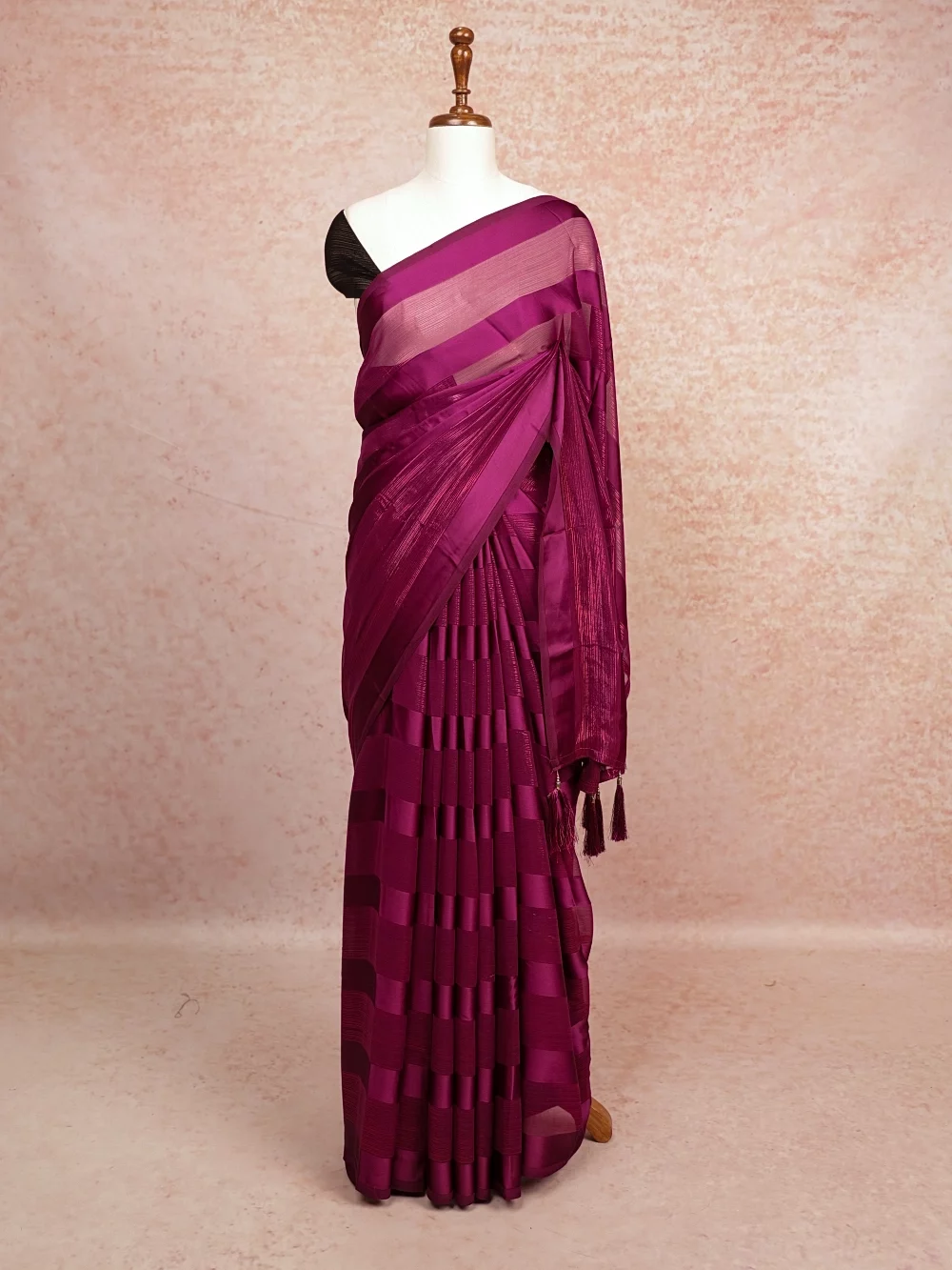 Purple Georgette Saree