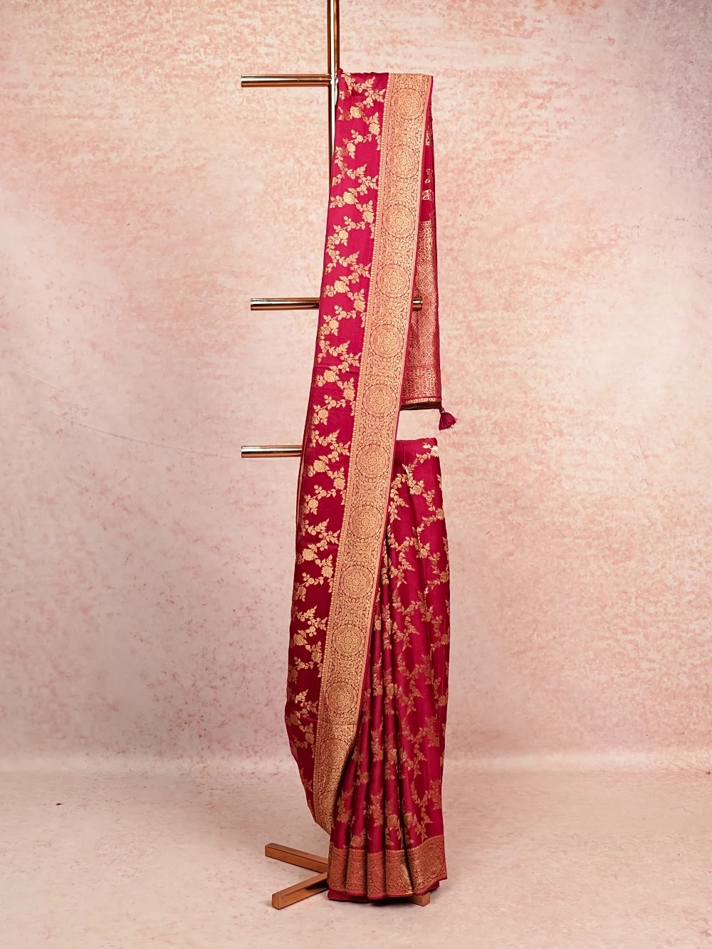 Wine Georgette Saree