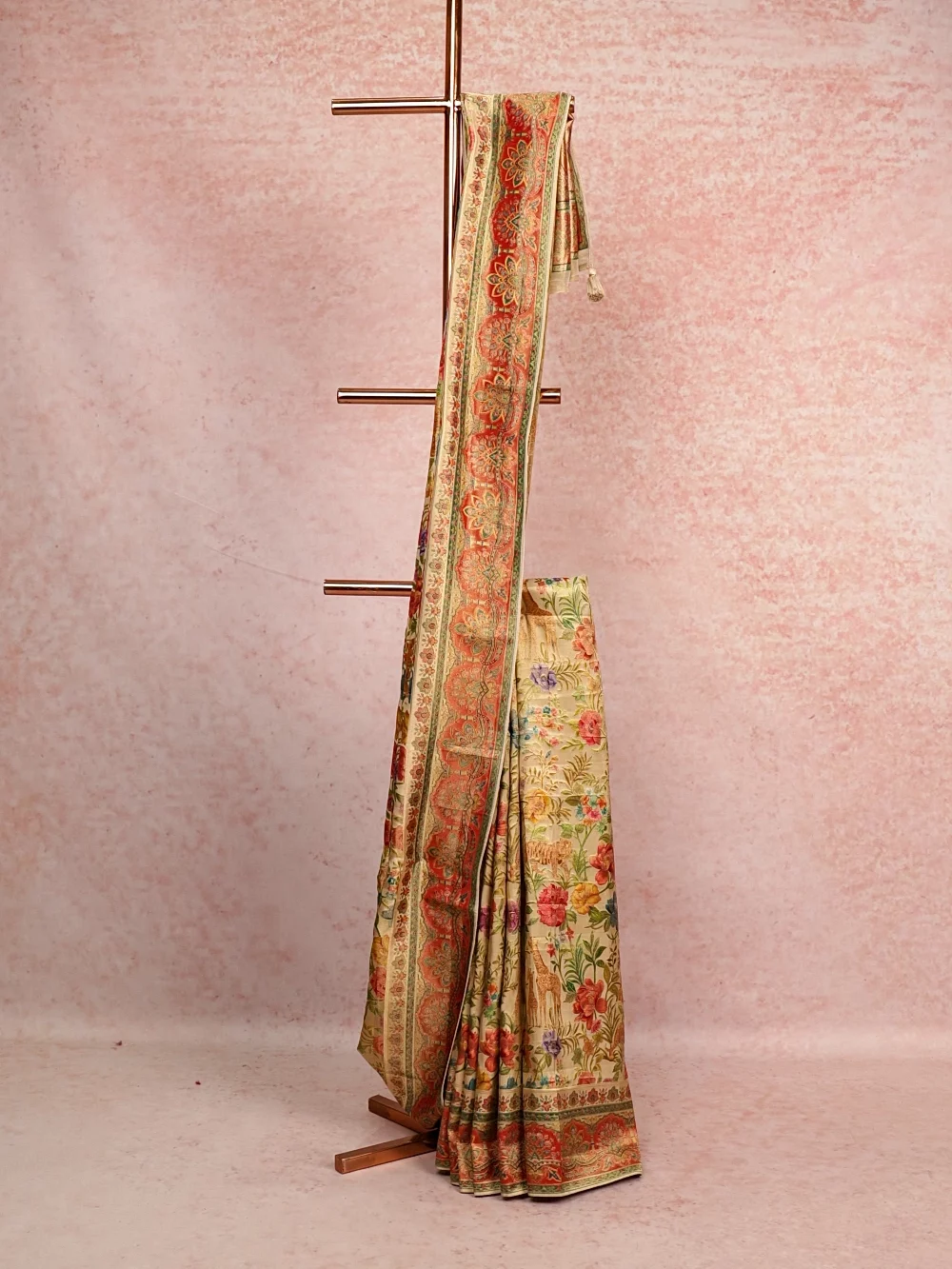 Gold Georgette Saree
