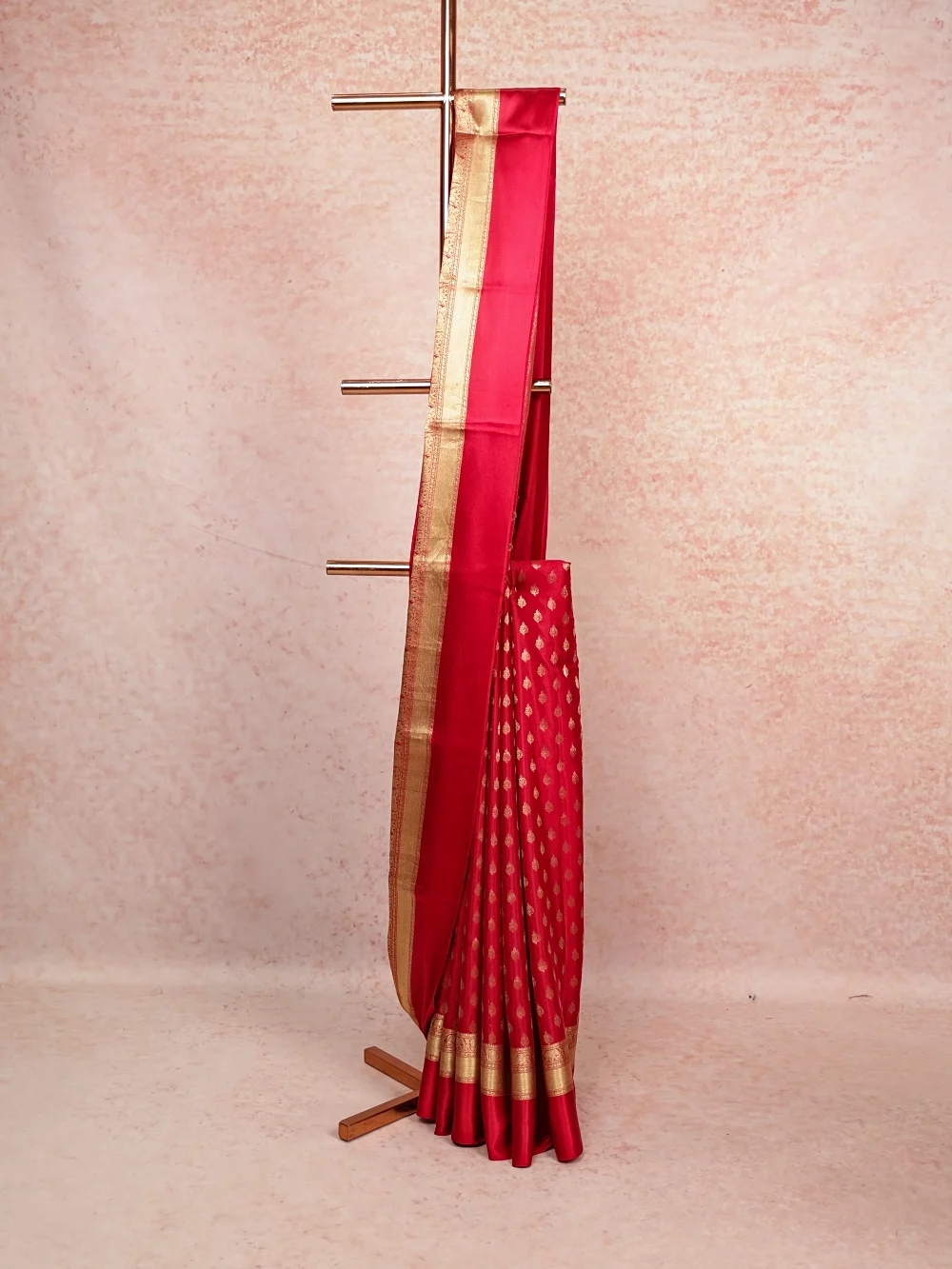 Chilly Red Banarasi Silk Saree
