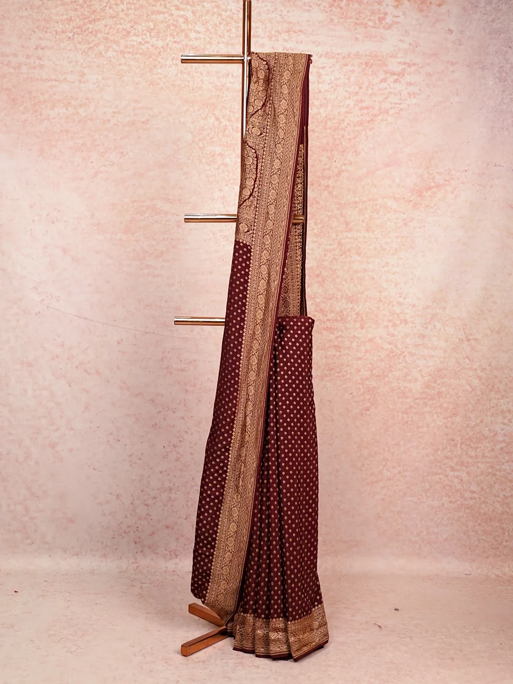 Coffee Brown Banarasi Silk Saree