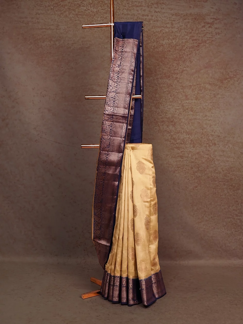 Gold Tussar Banarasi Saree