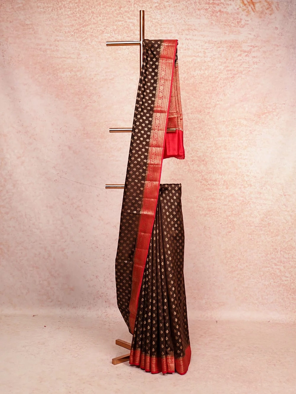 Coffee Brown Banarasi Silk Saree