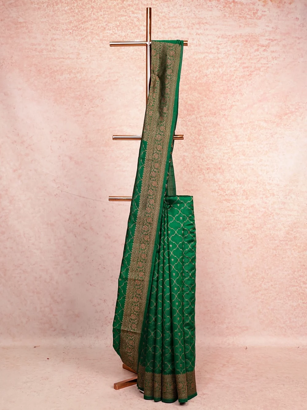 Green Banarasi Silk Saree