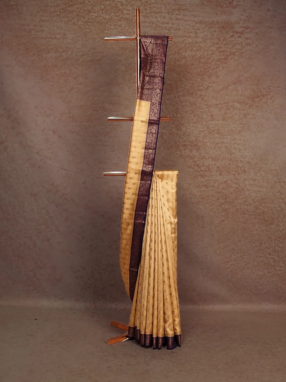 Gold Tussar Banarasi Saree
