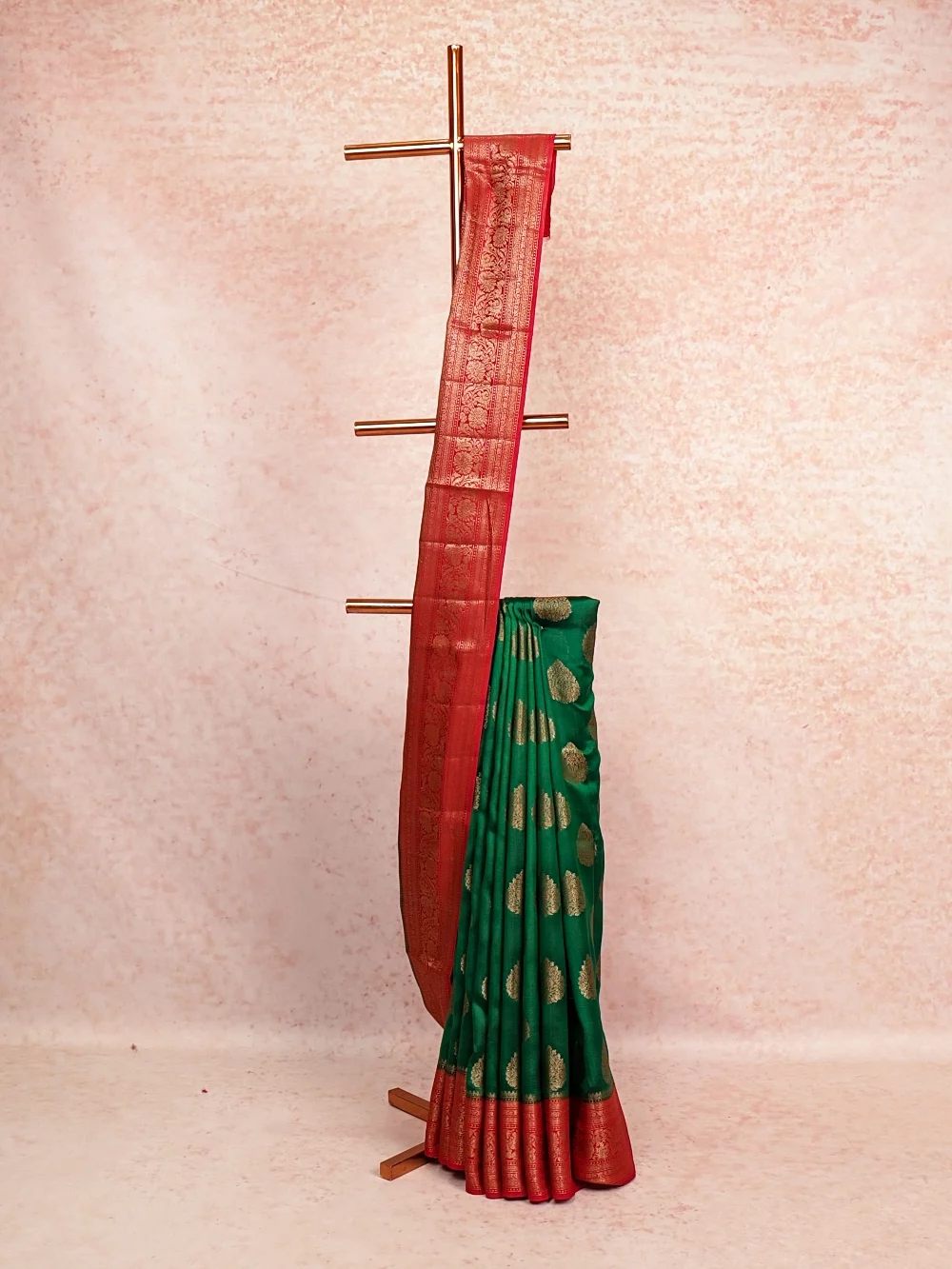 Green Tussar Banarasi Saree