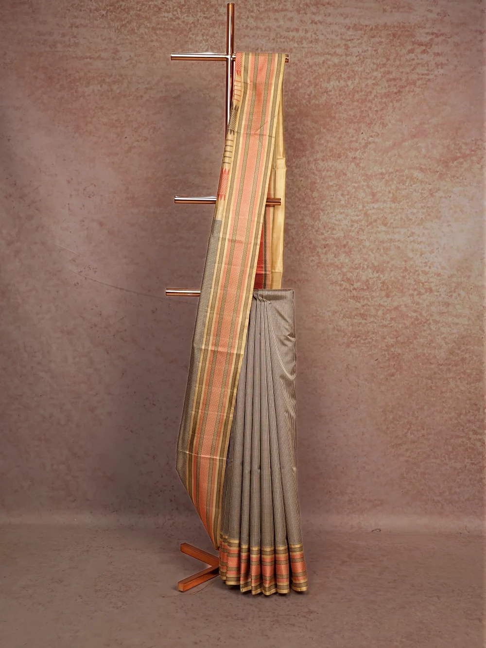 Cream Soft Silk Saree