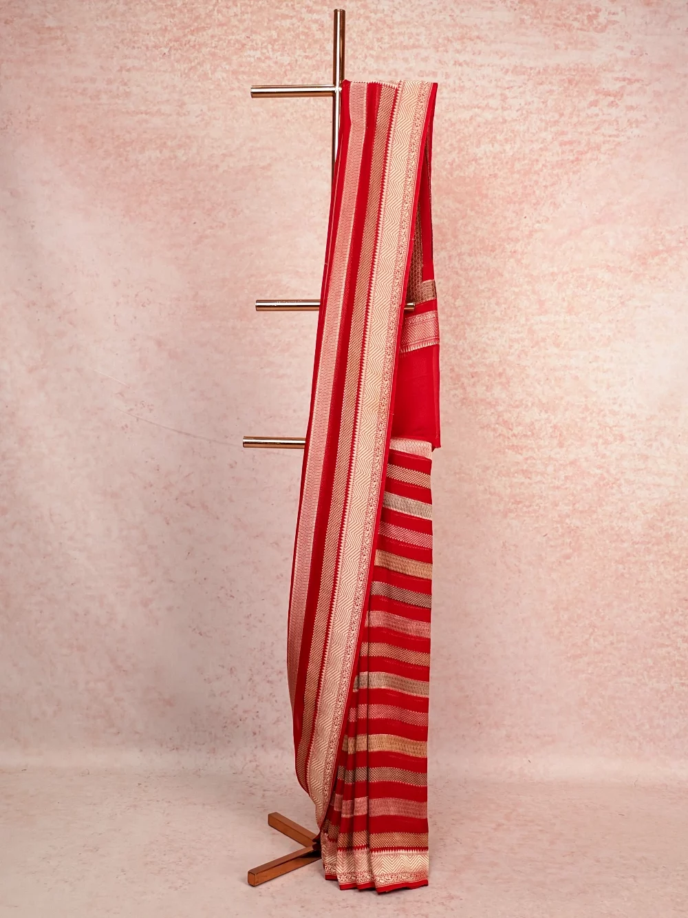 Red Banarasi Georgette Saree