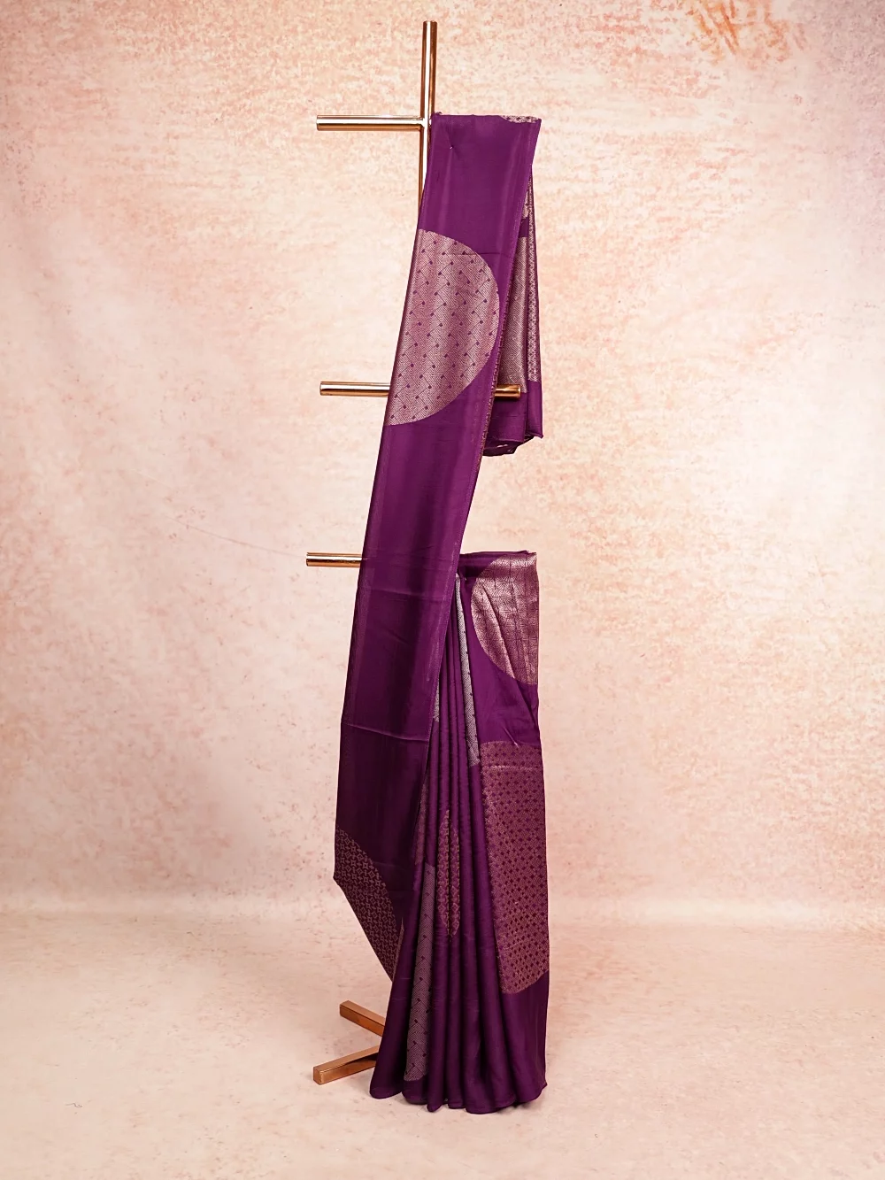 Violet Banarasi Saree