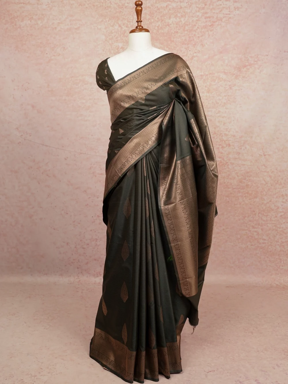 Green Semi Silk Saree