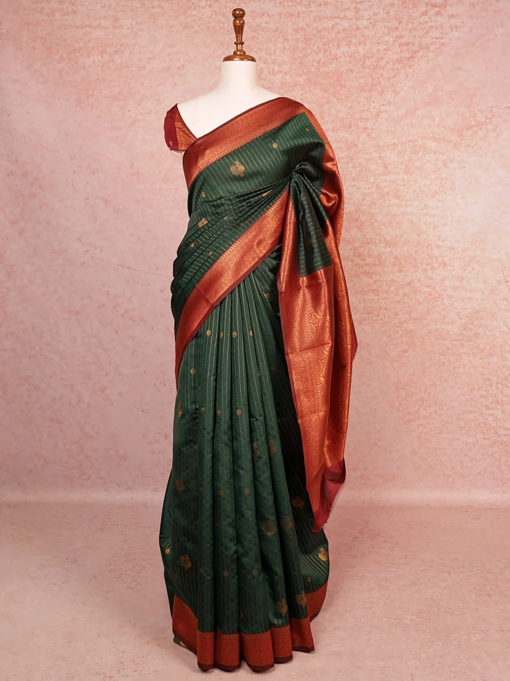 Green Semi Silk Saree